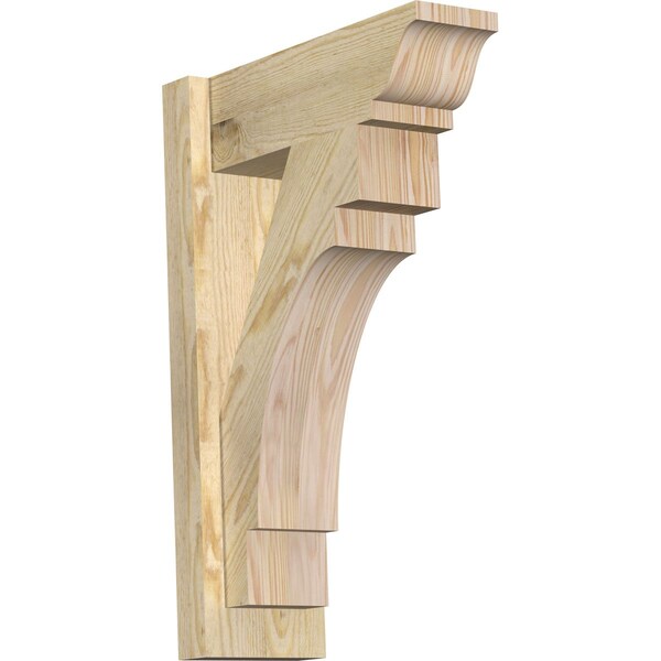 Ekena Millwork Merced Rough Sawn Traditional Outlooker, Douglas Fir, 6"W x 16"D x 24"H OUT06X16X24MRC01RDF - main